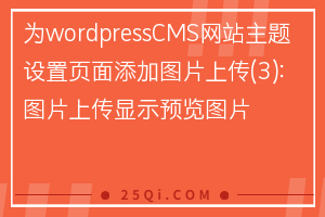 为wordpressCMS网站主题设置页面添加图片上传(3)：图片上传显示预览图片